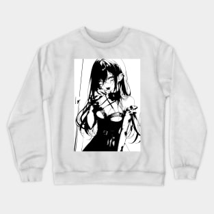 Gothic Anime Girl Fashion Crewneck Sweatshirt